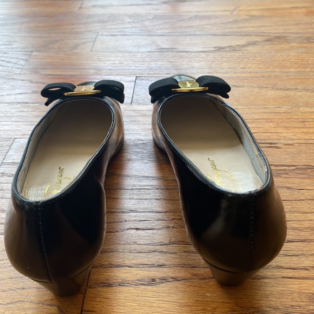 Salvatore Ferragamo Black Leather size 5 - Picture 11 of 11